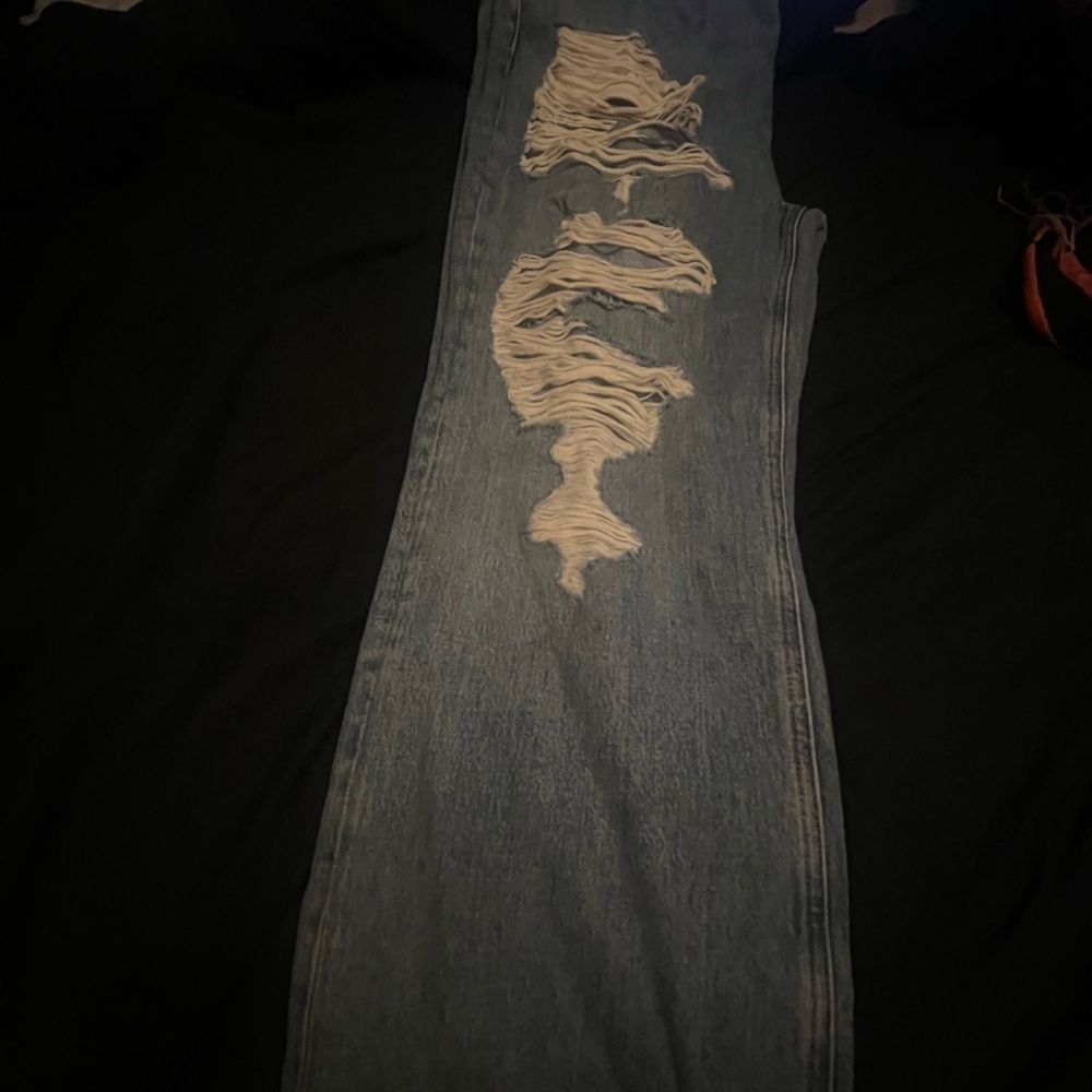 Good American Indigo Ripped Jeans